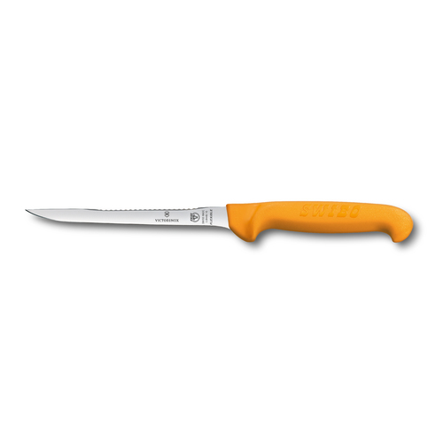 Victorinox Swibo Fish Filleting Knife with Scaler 16cm Orange - 5.8448.16