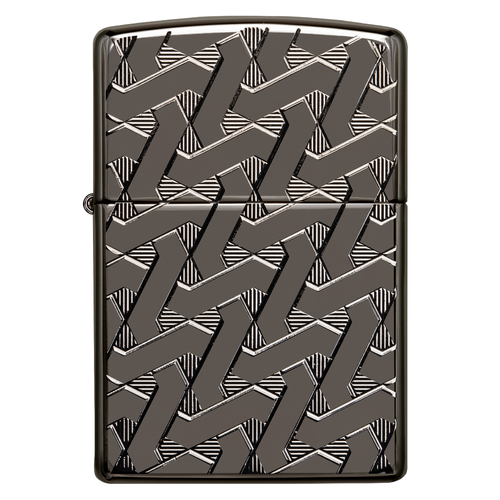 Zippo Lighter, Armor Geometric Weave Design - 91173